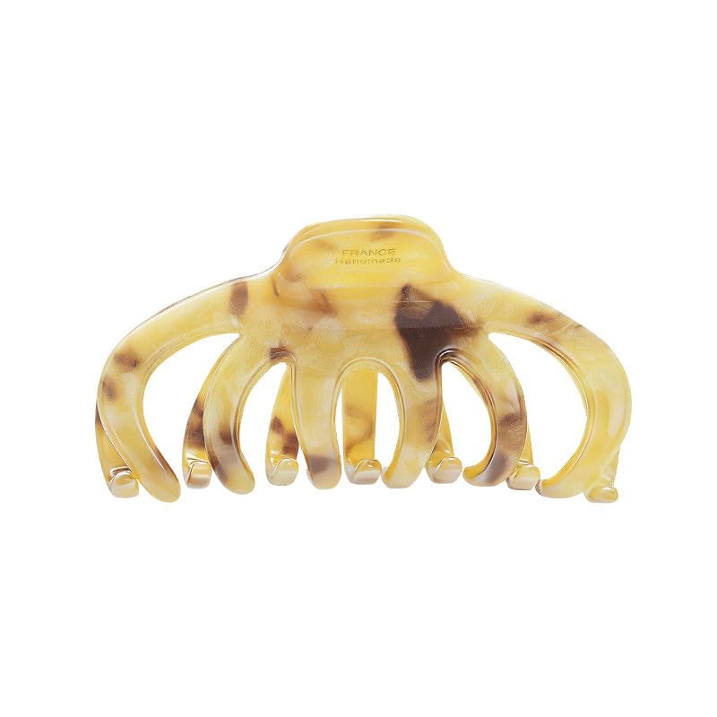 vintage acrylic hair claw clip – yellow — image 1 Vintage Acrylic Hair Claw Clip – Yellow