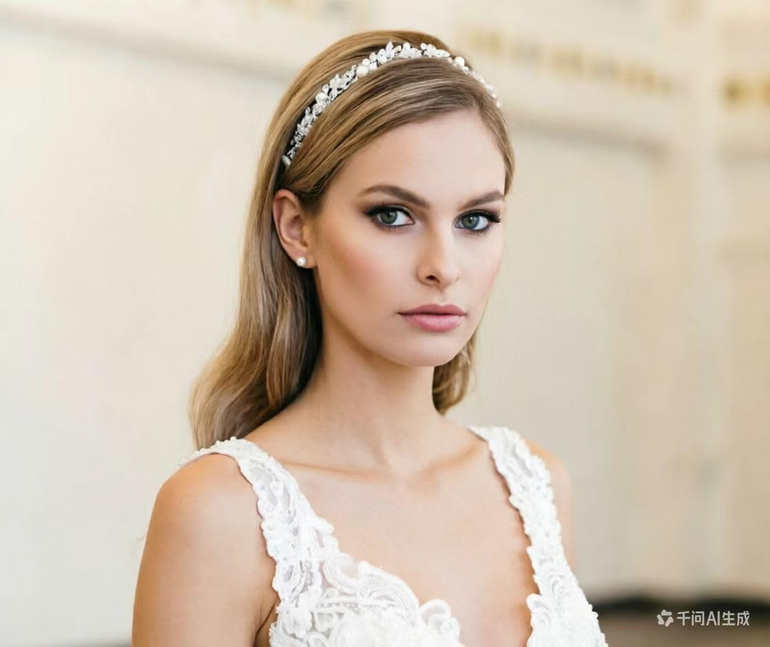 pearl and crystal wedding hair vine — image 6 Pearl and Crystal Wedding Hair Vine — detail 5