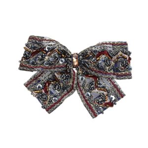 Handmade Ribbon Bow Spring Hair Clip